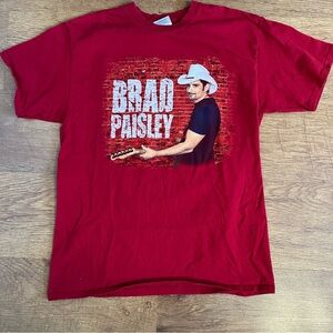 2014 Brad Paisley Tour T-Shirt In Red US Men’s Medium